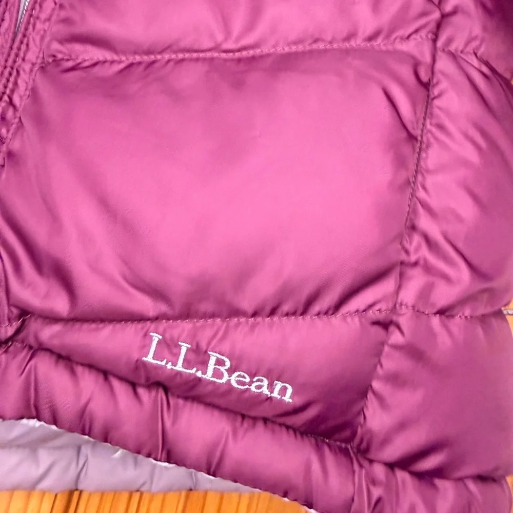 L.L.Bean Women’s Plum Puffer Vest Insulated Outdoor Zip Up - Picture 2 of 5